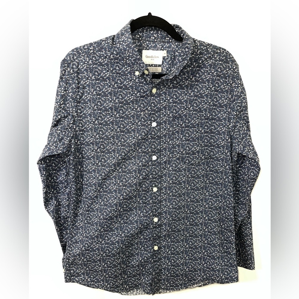 Good fellow & Co Blue floral dress shirt